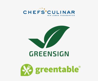 Logo mit GreenSign, Chefsculinar & greentable