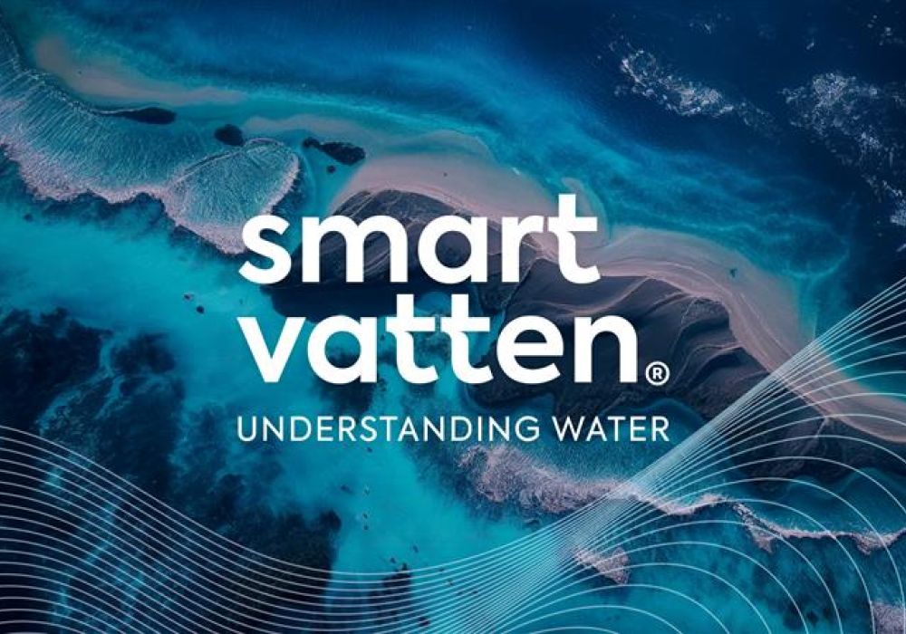 firmenlogo von smartvatten im Wasser