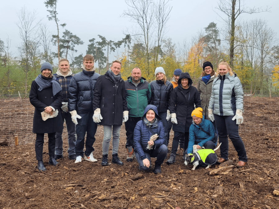 Team der Baumpflanzaktion im Harz im November 2024